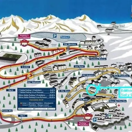 3 Bdrm Penthouse In - 10 Pax Apartman Sierra Nevada